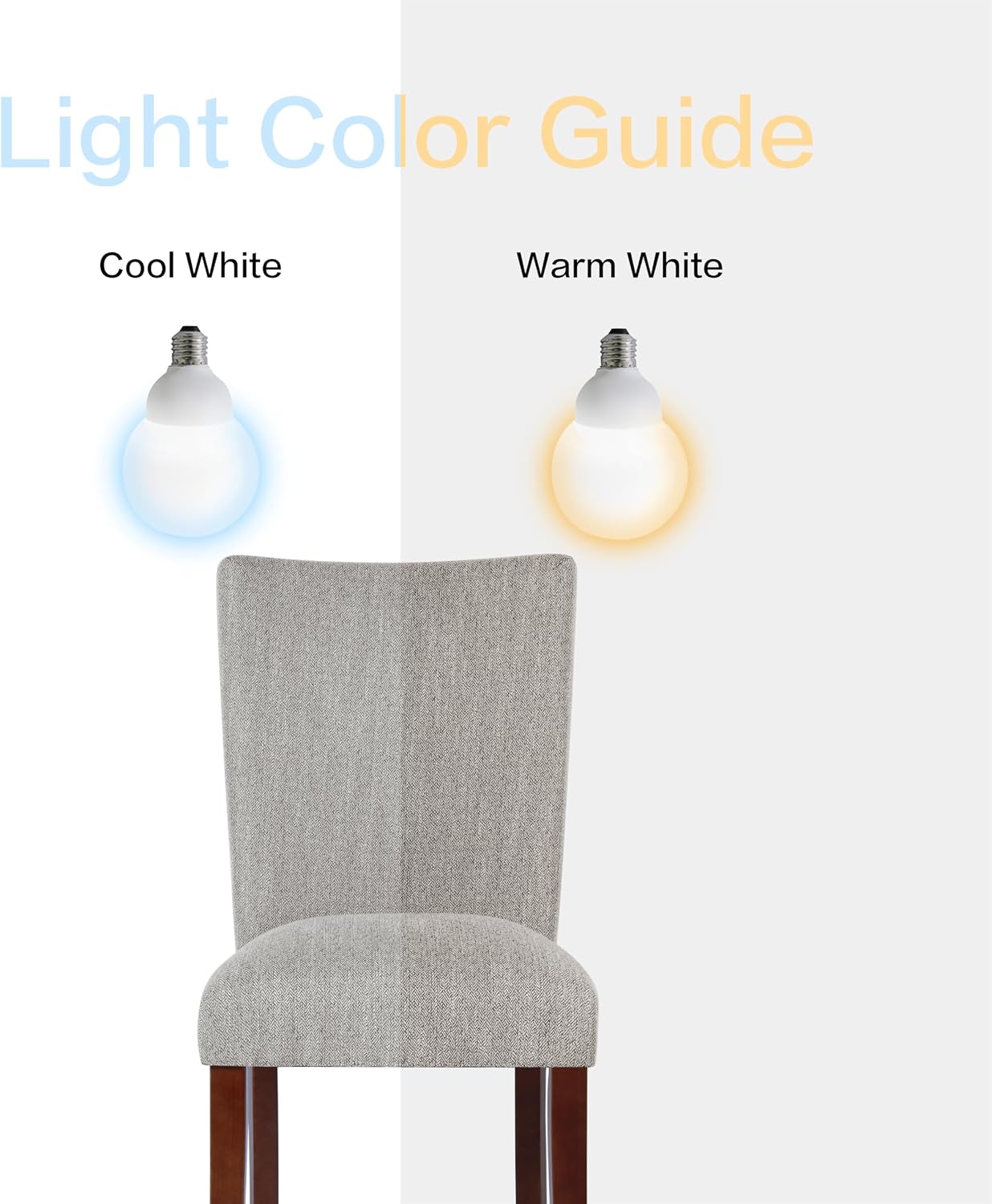 HomePop Parsons Classic Upholstered Accent Dining Chair, Single Pack, Light Grey