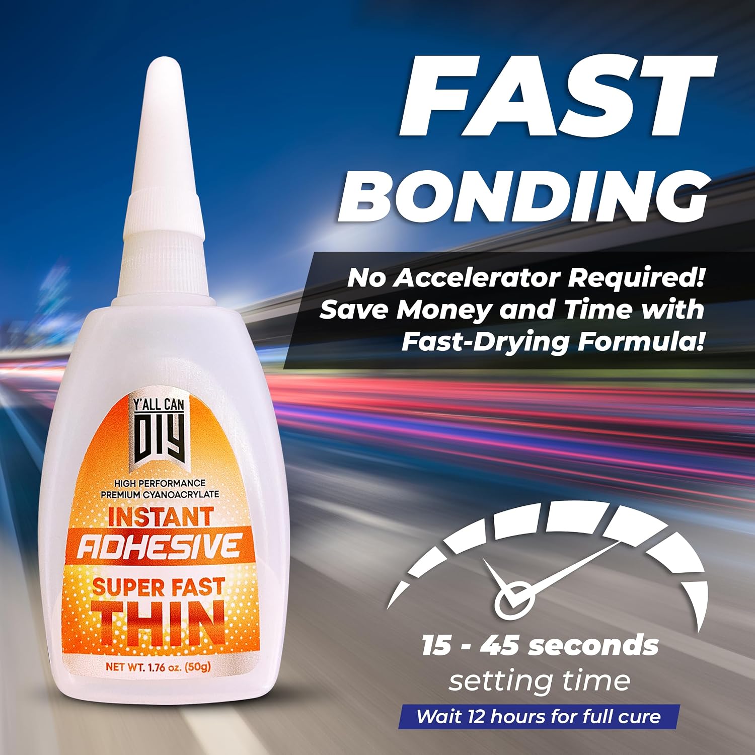 80 Pk X 1.76 Oz. (50g) CA Glue - Thin Cyanoacrylate Based Super Glue for Woodworking - Model Car Adhesive, Strong Bonds in Model Airplane, Wood Projects. Fast Drying, Instant Wood Bond