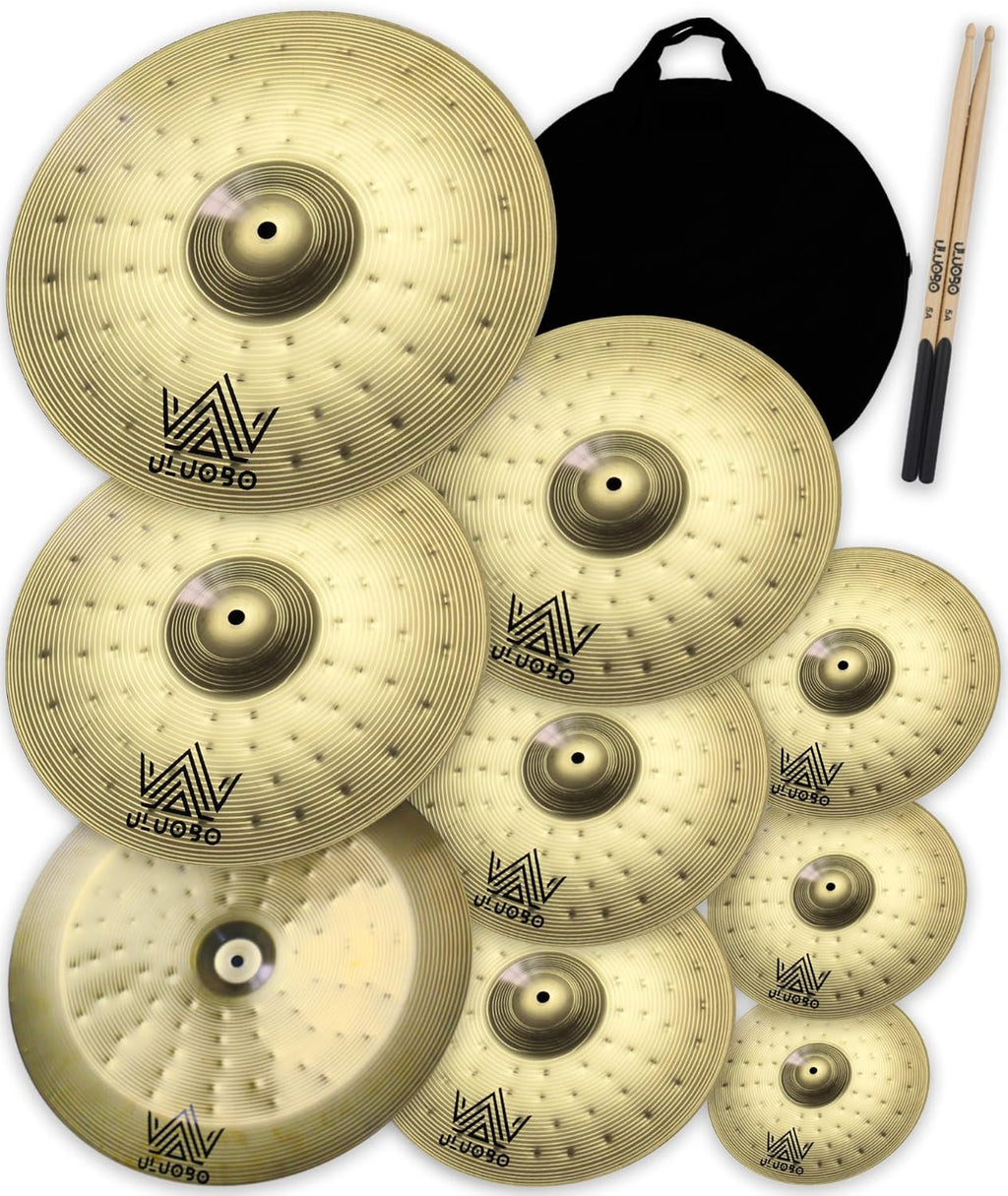 Cymbal Pack, Drum Set Cymbals 9 Pieces, Symbols for Drums