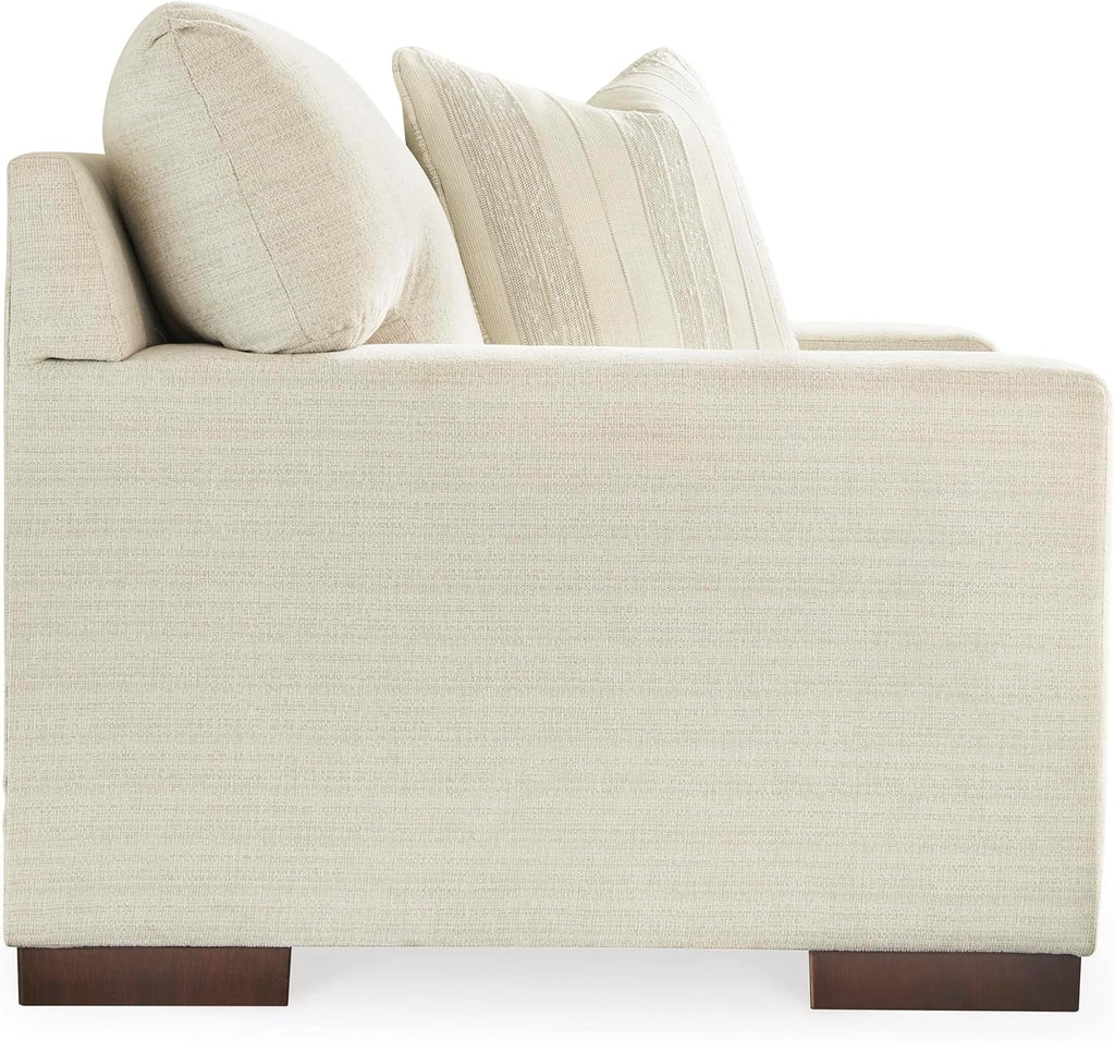 Signature Design by Ashley Maggie Contemporary Upholstered Chair and a Half, Beige