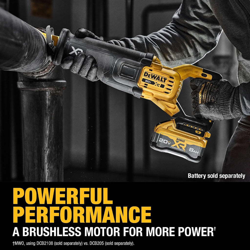 DEWALT 20V MAX* XR Brushless Cordless Reciprocating Saw (Tool Only) (DCS384B)