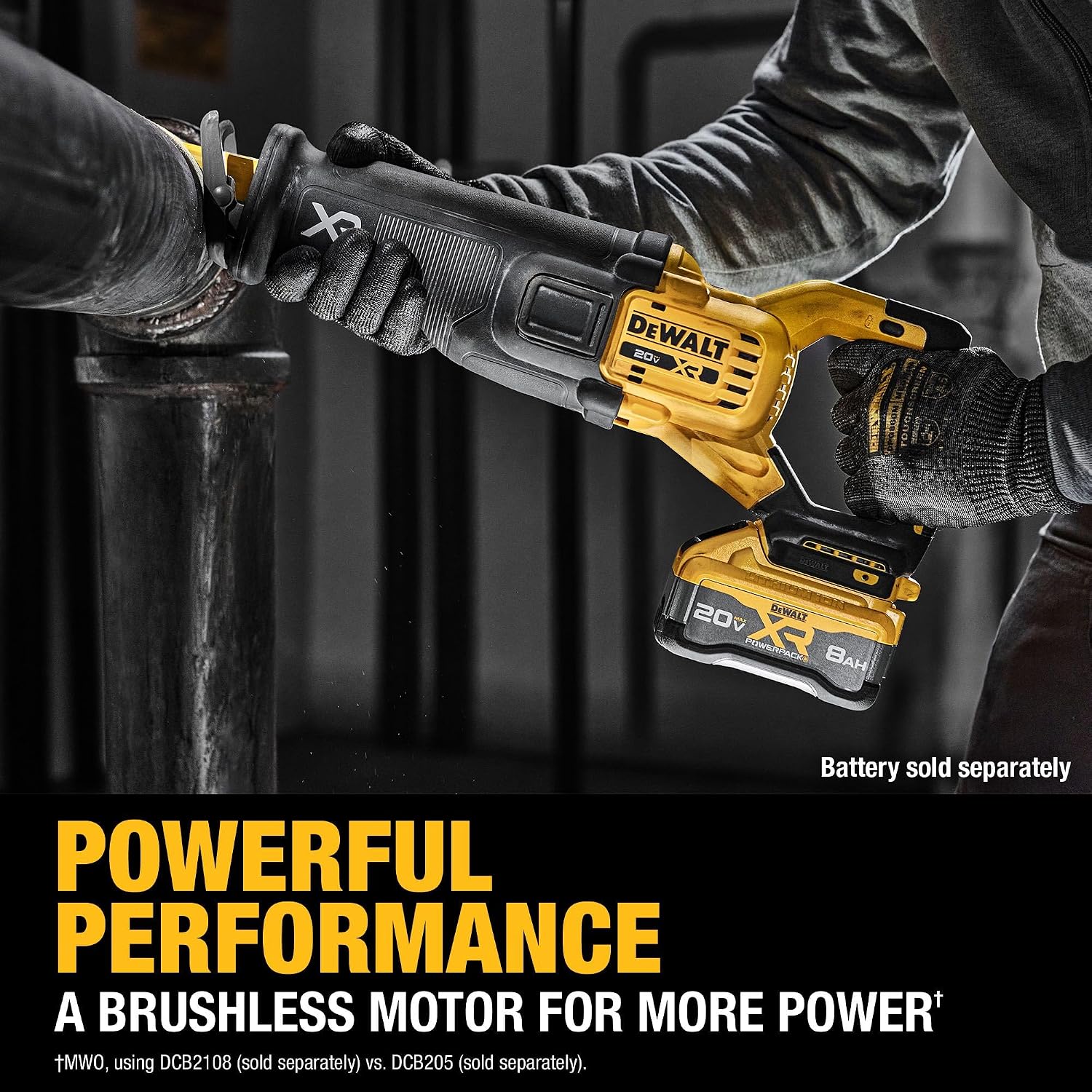 DEWALT 20V MAX* XR Brushless Cordless Reciprocating Saw (Tool Only) (DCS384B)