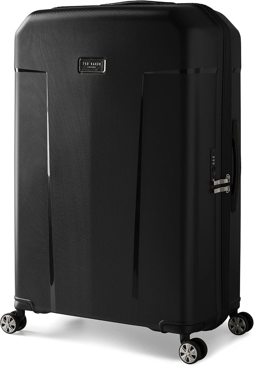 Ted Baker Flying Colours Hardside Trolley Collection, Jet Black, L, Luggage