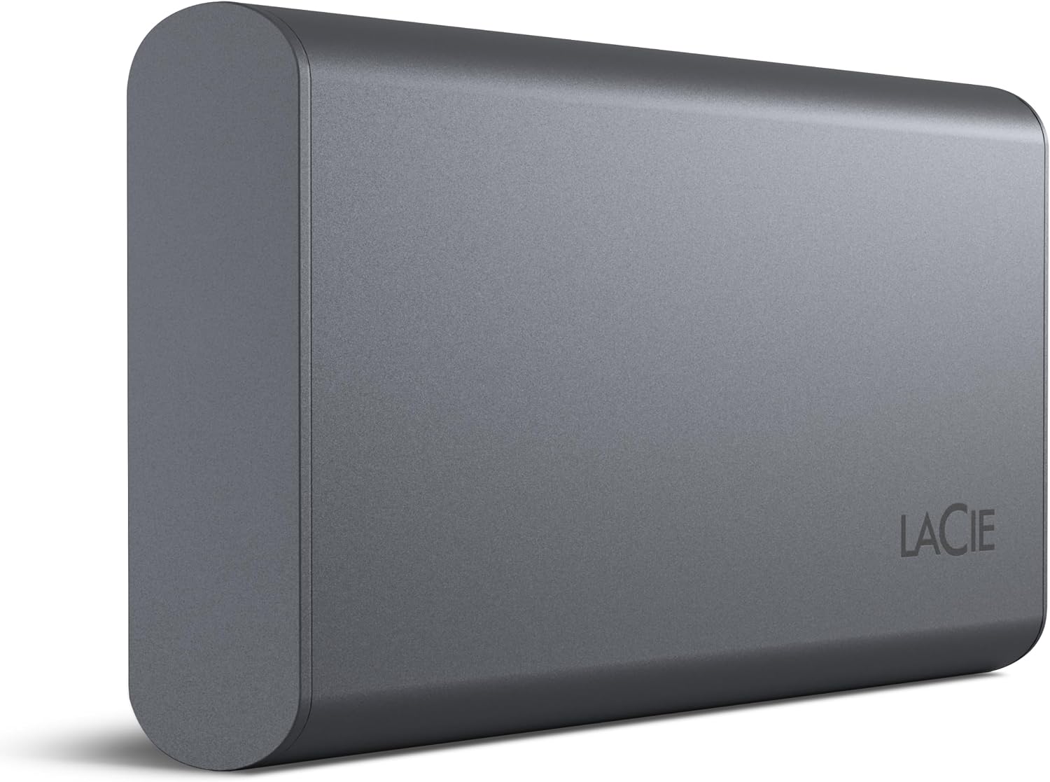 LaCie Mobile Drive Secure 500GB External Solid State Drive Portable SSD - Space Grey, USB-C 3.2, for PC and Mac, Recycled Materials, with Adobe All Apps Plan and Rescue Services (STKH500800)