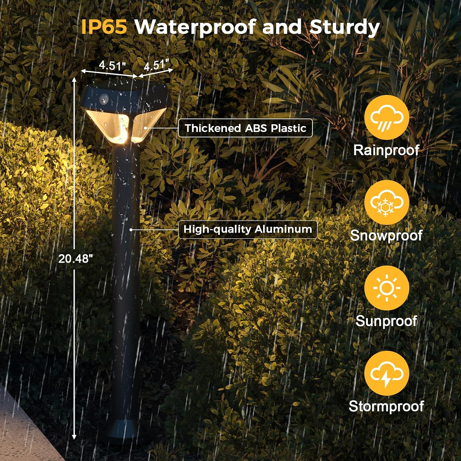 XMCOSY+ Smart Solar Pathway Lights, 150LM Motion Sensor Outdoor Lights, APP Control RGBCW Color Changing, IP65 Waterproof, Works with Alexa, Dusk to Dawn Solar Landscape Lights for Yard Garden, 6 Pack