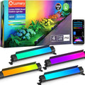 Lumary Smart Outdoor Led Light Bar, RGBAIWW Color Changing Wall Washer Lights, IP65 Backyard Ambient Floodlights Landscape Lighting for Room/Garden/Halloween/Christmas, APP&Voice Control, 4 Pack