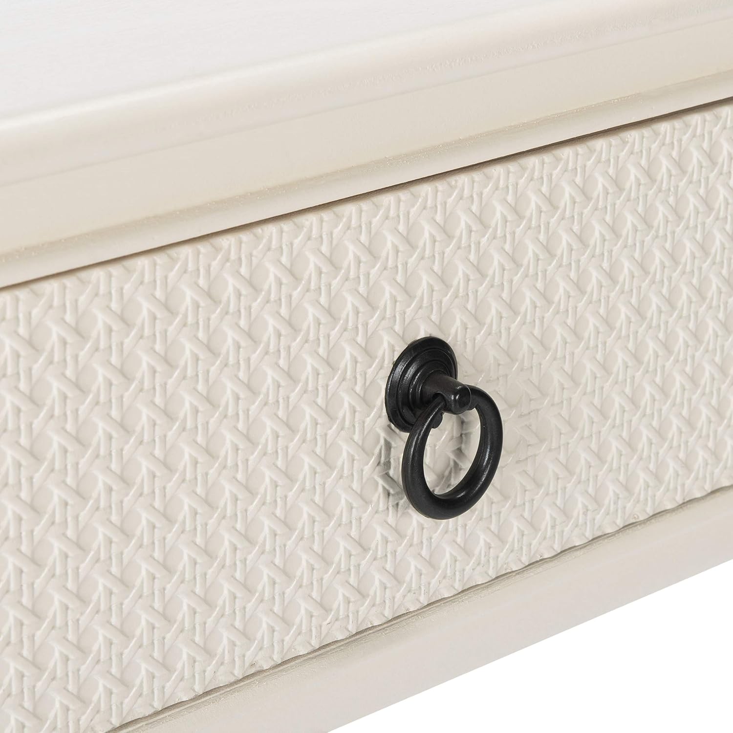 Safavieh Home Collection Haines White 2-Drawer Bottom Shelf Console Table