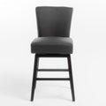 Christopher Knight Home Tracy Fabric Swivel Barstool, 41.25', Dark Charcoal