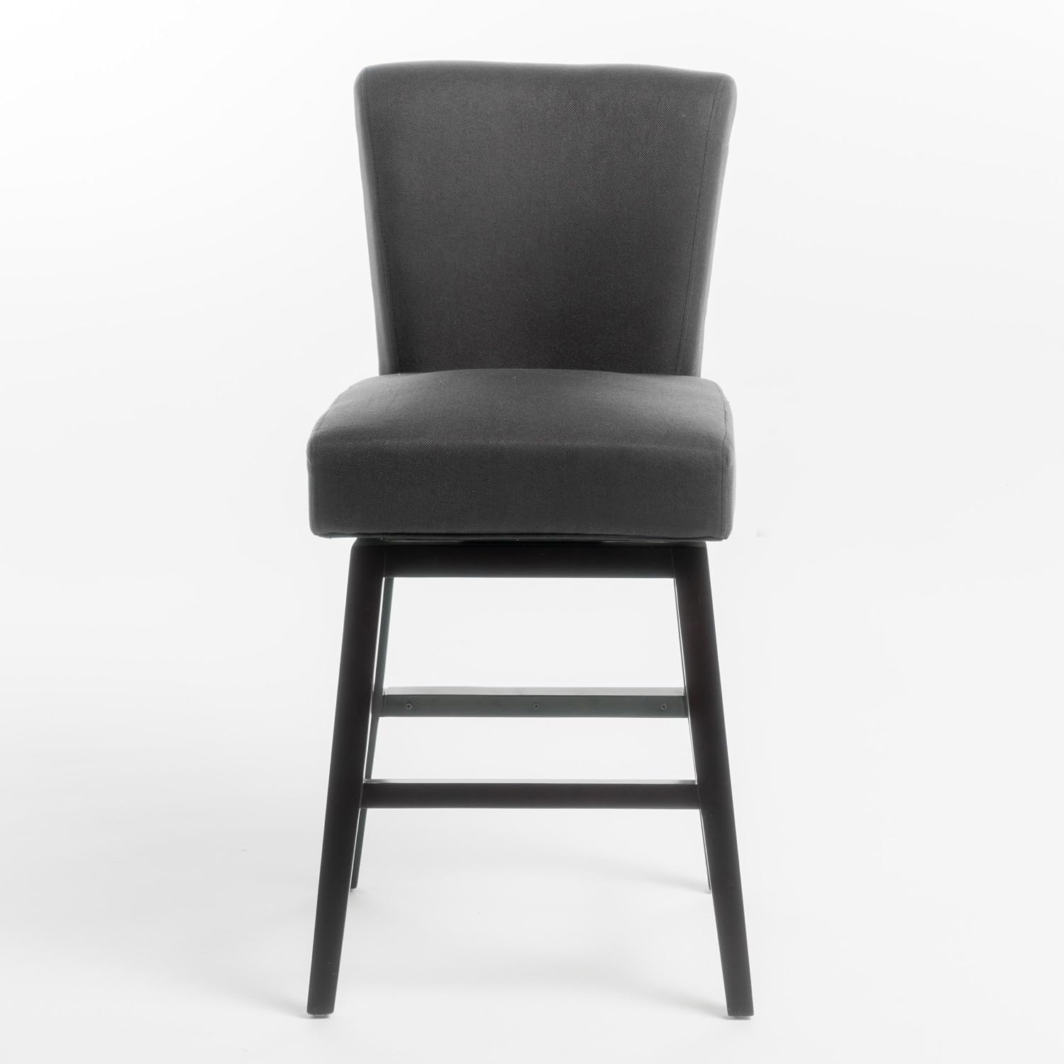Christopher Knight Home Tracy Fabric Swivel Barstool, 41.25', Dark Charcoal