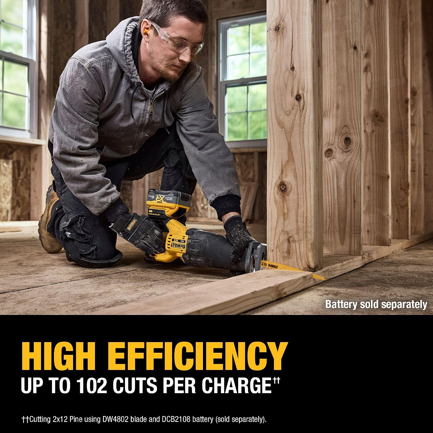 DEWALT 20V MAX* XR Brushless Cordless Reciprocating Saw (Tool Only) (DCS384B)