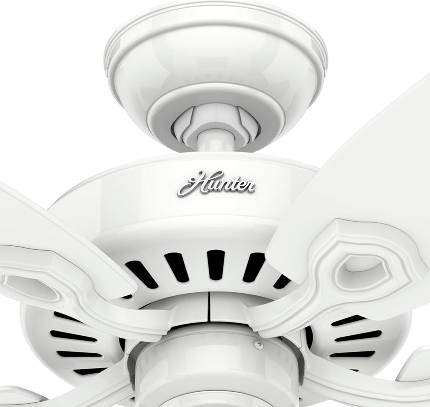 Hunter Fan 52 inch Snow White Traditional Ceiling Fan, 5 Blade (Renewed)