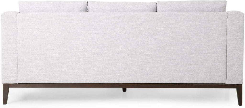 Christopher Knight Home Elliston Sofas, Light Grey + Dark Walnut