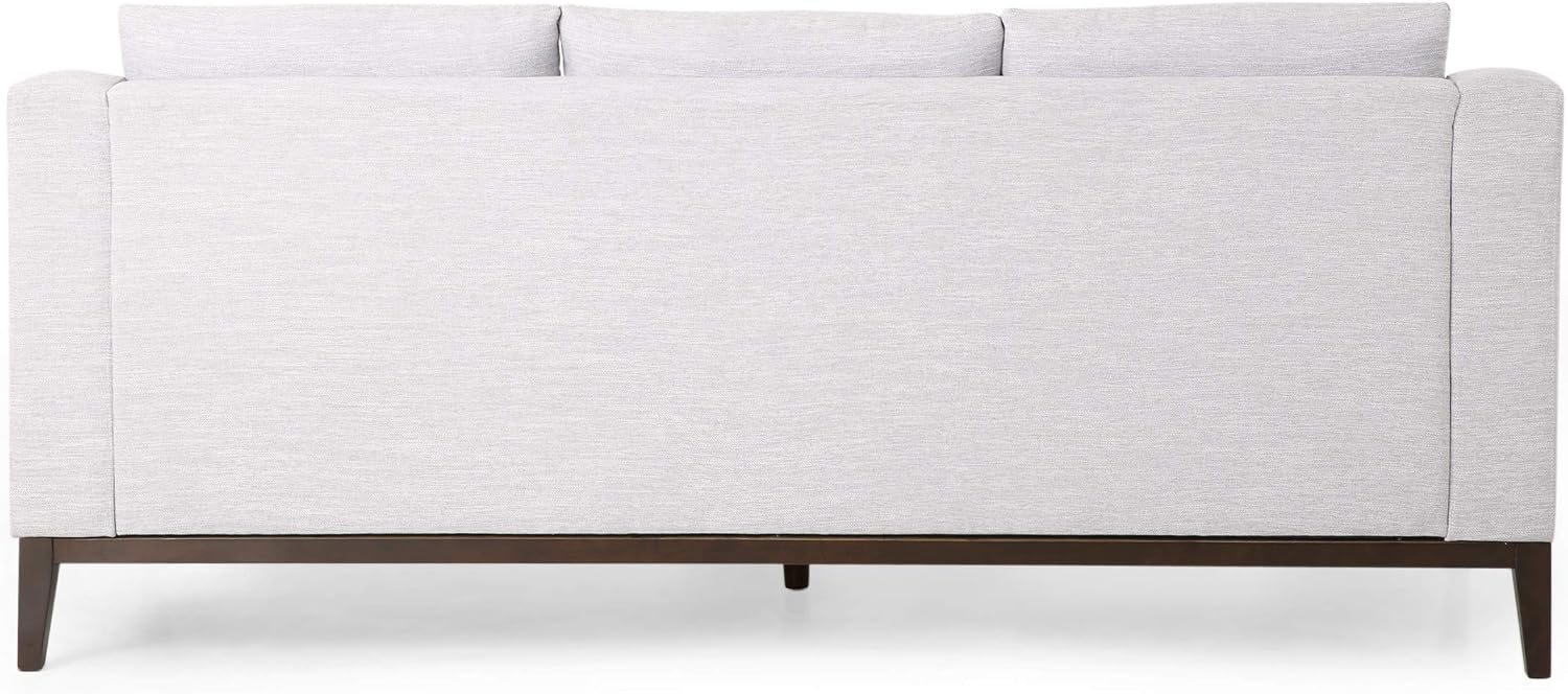 Christopher Knight Home Elliston Sofas, Light Grey + Dark Walnut