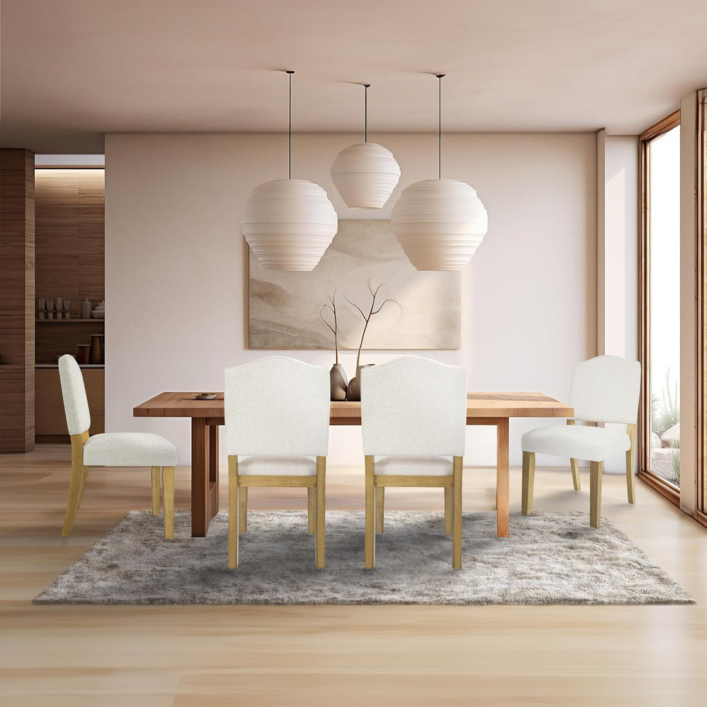 HomePop Open Back Dining Chair - Cream Textured Woven (Single Pack)