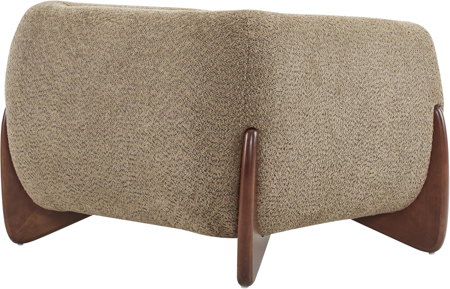 Christopher Knight Home Holly Modern Boucle Fabric Upholstered Club Chair for Living Room, Home Office, Apartment, Relaxing Chair with Removable Cushion and Birch Wood Legs, Light Brown