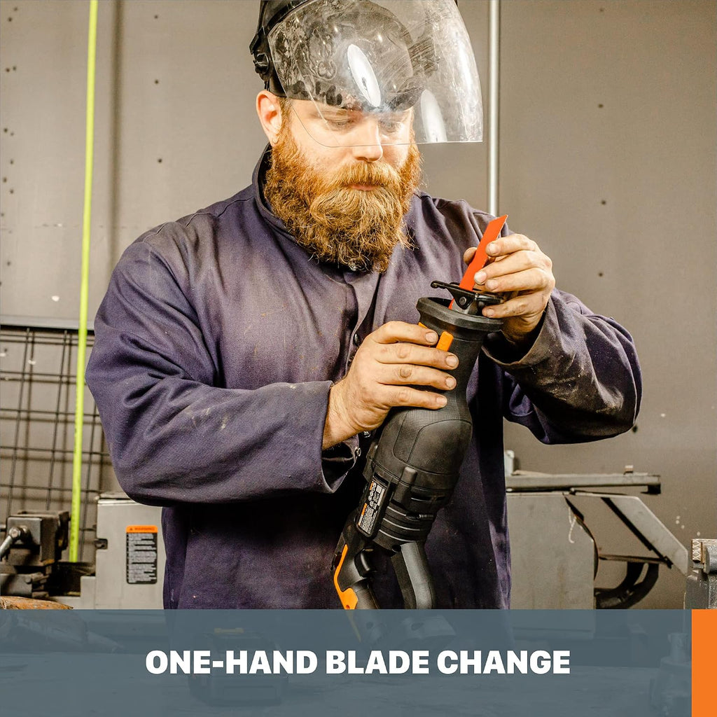 Worx Nitro WX516L.9 20V Power Share Cordless Reciprocating Saw with Brushless Motor (Tool Only)