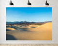 Trykid 20x10ft Sunny Dune Mountain Range Backdrop Warm Golden Clear Textured Sand Arid Natural Scenery Photography Background Desert Theme Party Decoration Photo Booth Prop Fabric