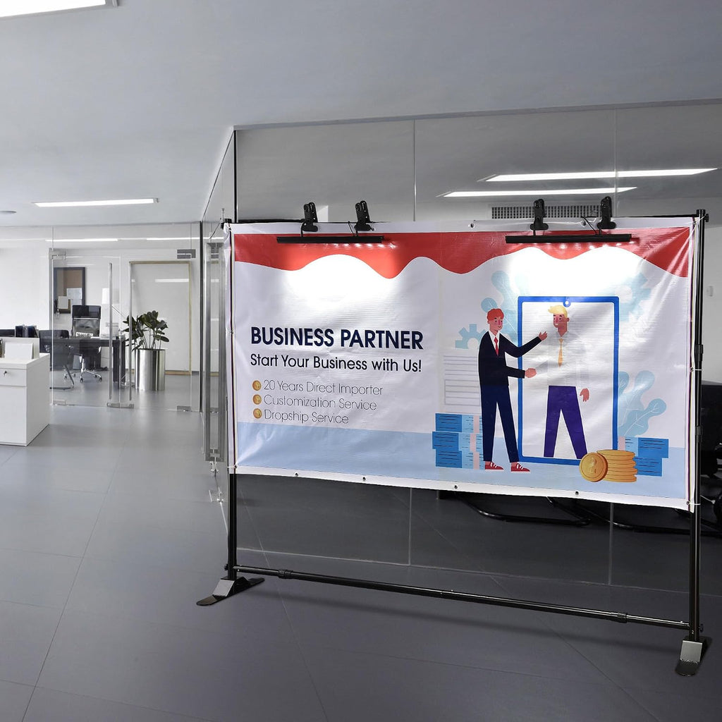 Yescom Instahibit LED Light Adjustable for Retractable Banner Stand Trade Show Exhibition Booth 4 Packs