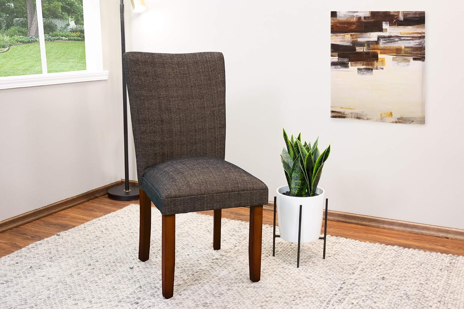 HomePop Parsons Dining Chair - Textured Brown (Single Pack)