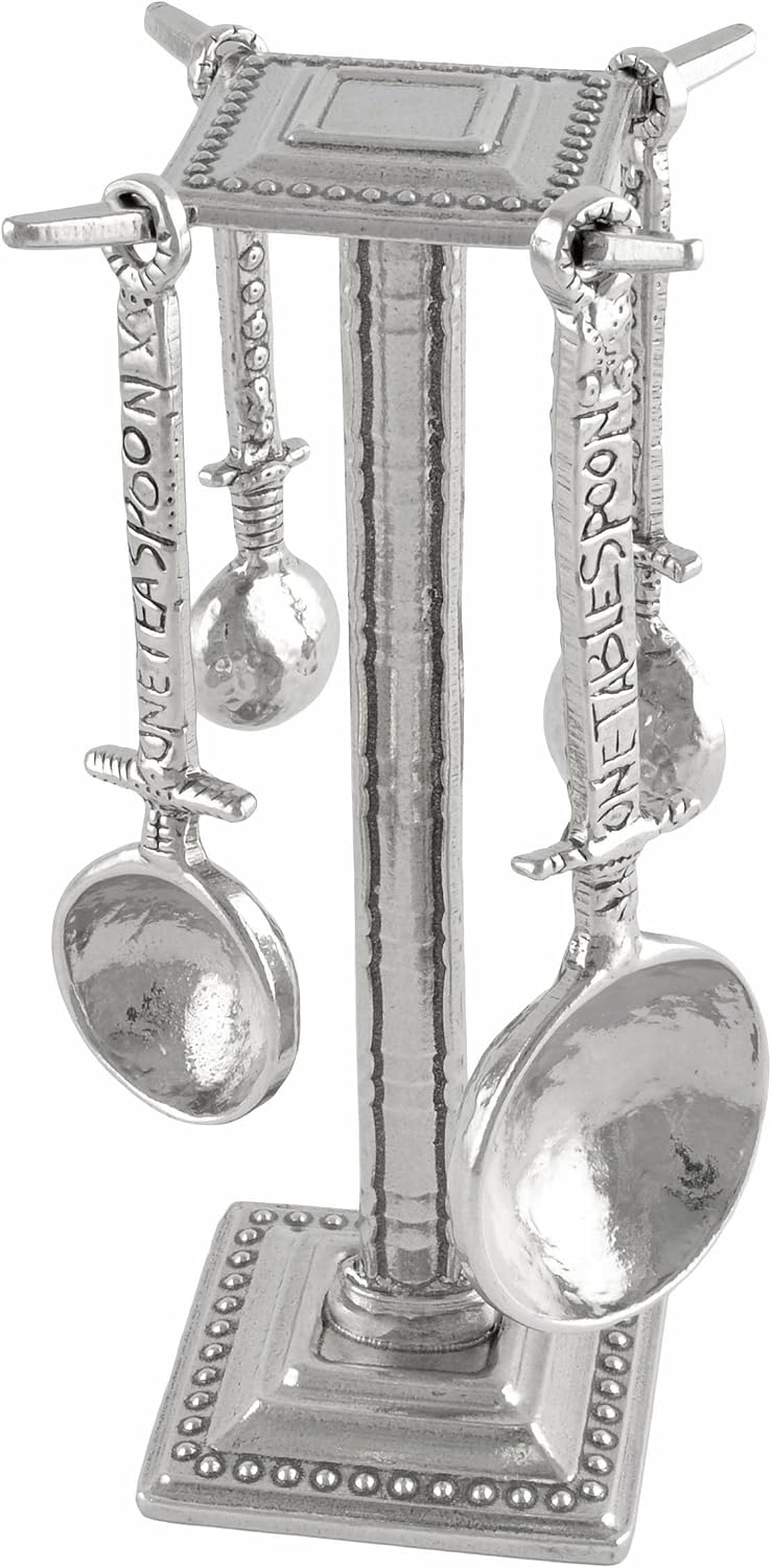 Crosby and Taylor Celtic Pewter Measuring Spoons with Display Post