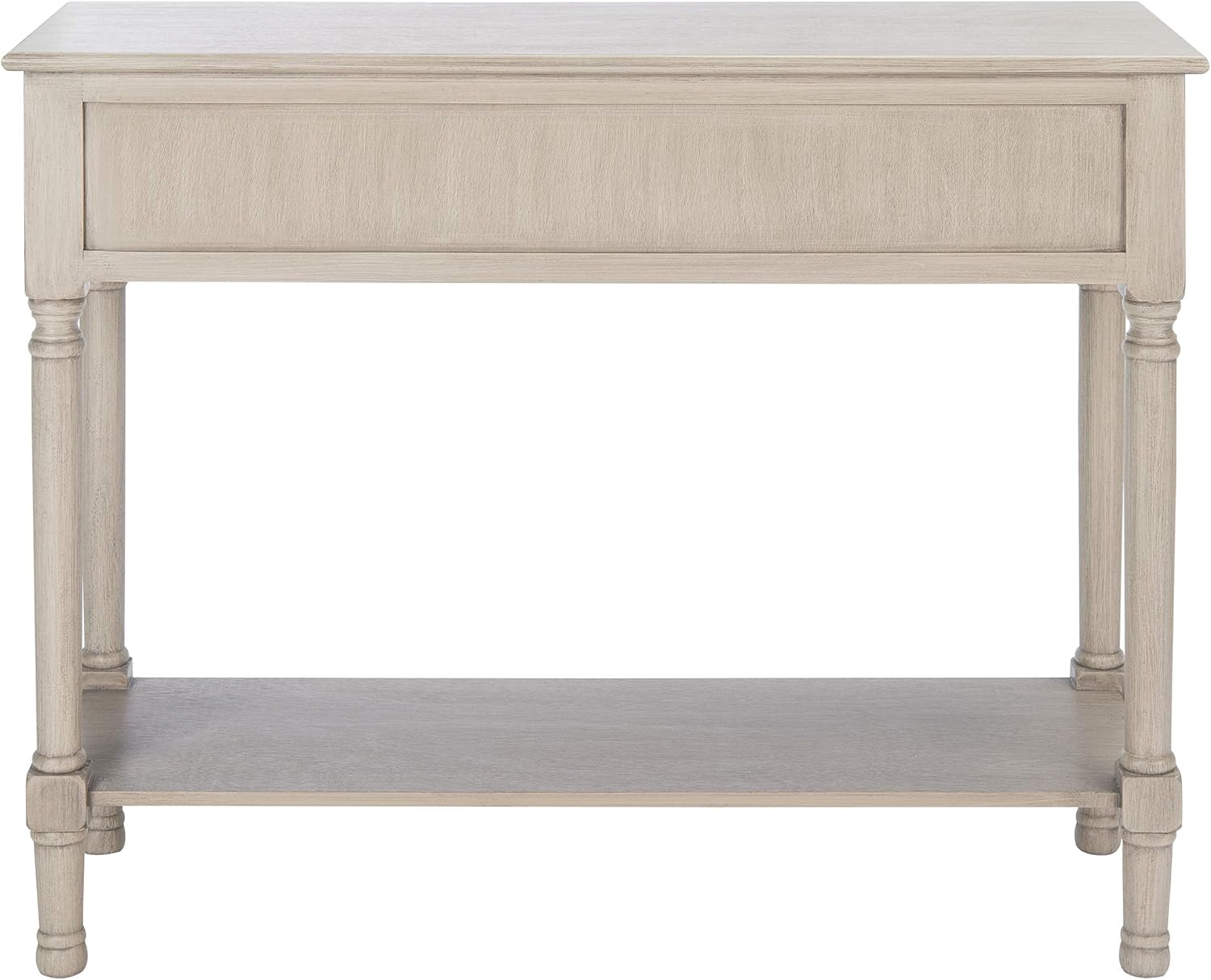 Safavieh Home Collection Haines Greige 2-Drawer Bottom Shelf Console Table