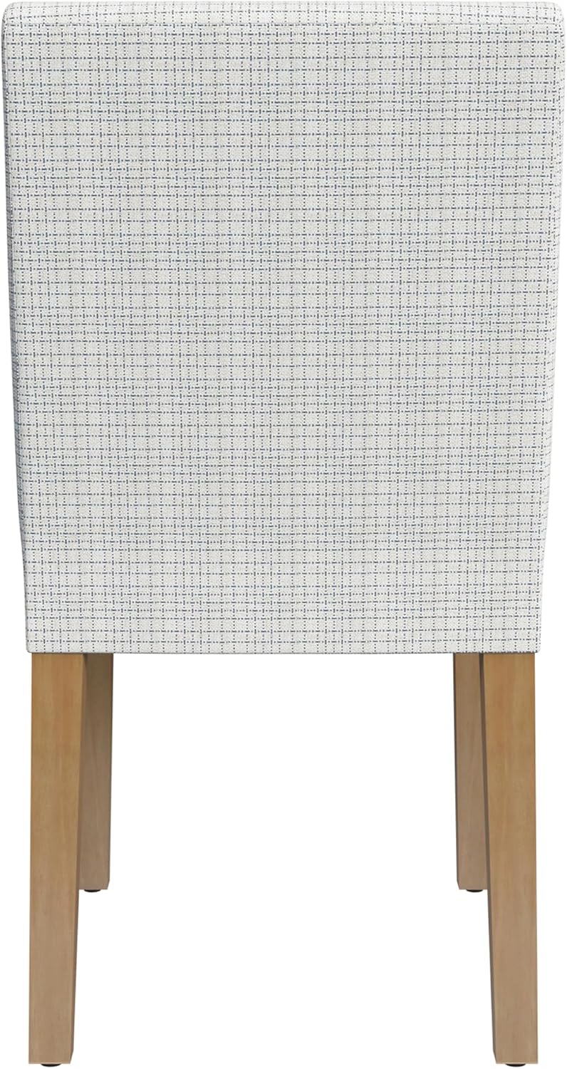 HomePop Classic Parsons Dining Chair - Cream Mini Grid Pattern (Single Pack)