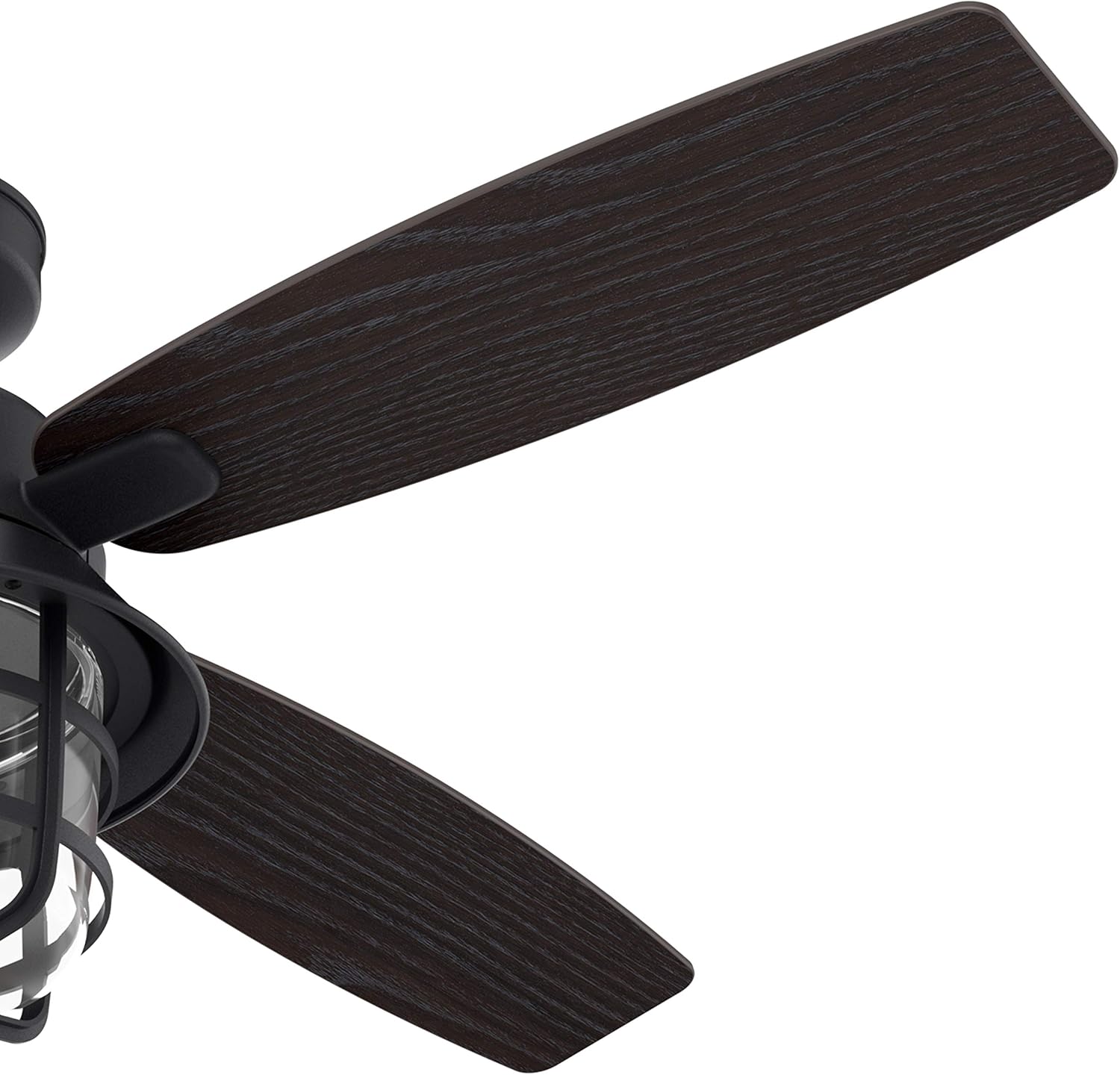 Hunter Fan 52 inch Casual Natural Iron Indoor Ceiling Fan with Light Kit and Remote Control (Renewed)