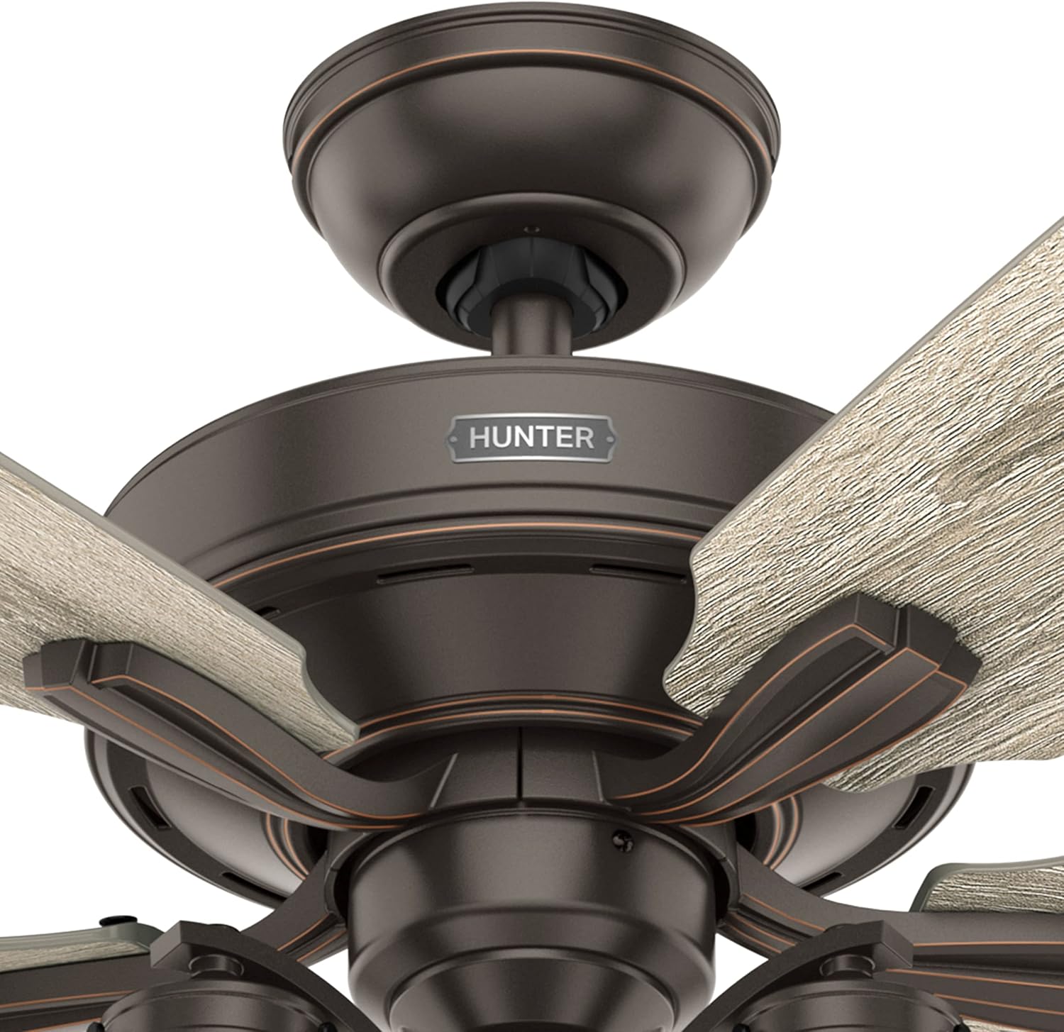 Hunter Fan 60 inch Indoor Ceiling Fan with LED Light Kit and Remote Control for Bedroom, Living Room/Family Room, Dining Room, Kitchen, Office (Renewed)