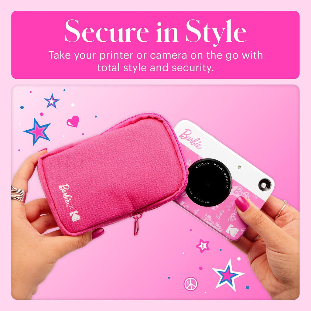 Kodak x Barbie Step Slim Wireless Instant Portable Photo Mobile Printer (Iconic Style)+ Barbie Deluxe Camera Case + Barbie Photo Album + Zink Paper (20 Sheets)
