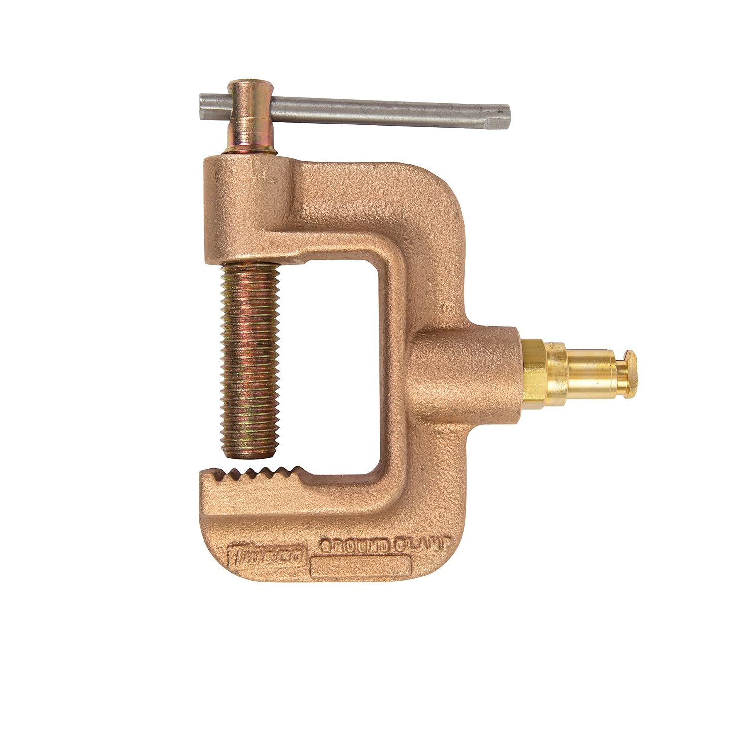 Tweco GC-600-TMP Roto-Work Heavy Duty Clamp with Cap Screw, 2-1/2' - Depth 1-3/8' Jaw Opening, TWECO Male Plug Cable, 600 Amp