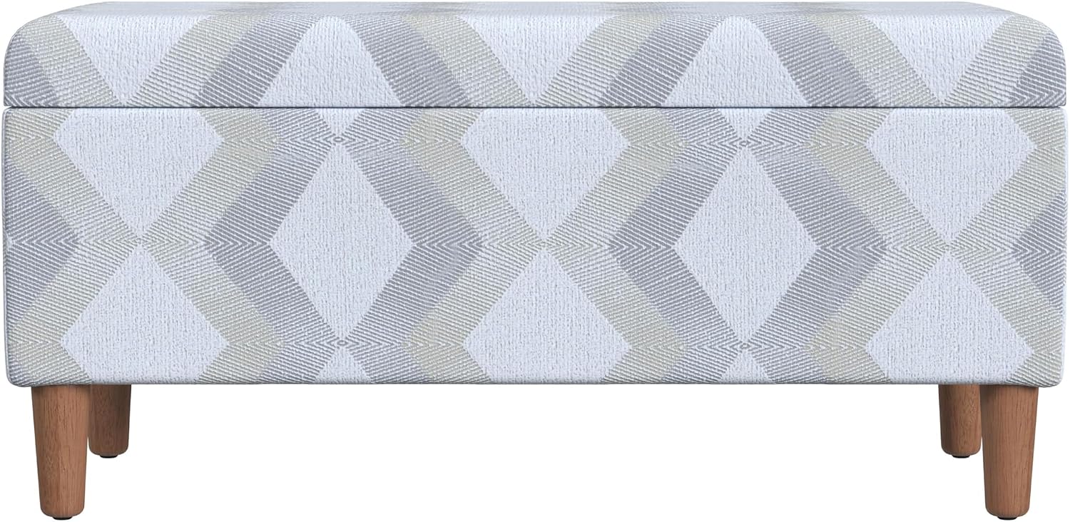 HomePop Malmo 36' Storage Bench - Natural Woven Geo