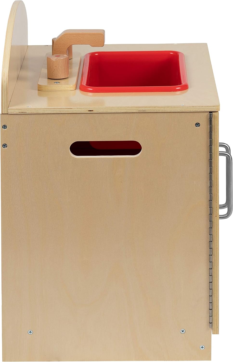 Flash Furniture Hercules Children's Wooden Kitchen Sink for Commercial or Home Use - Safe, Kid Friendly Design