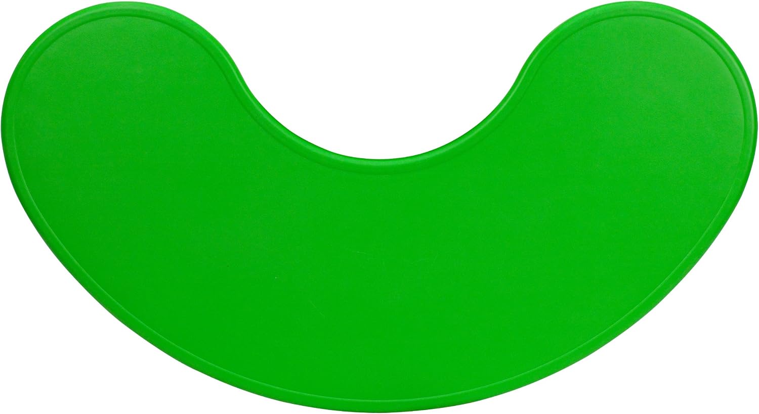 Flash Furniture 35''W x 65''L Half-Moon Green Plastic Height Adjustable Activity Table