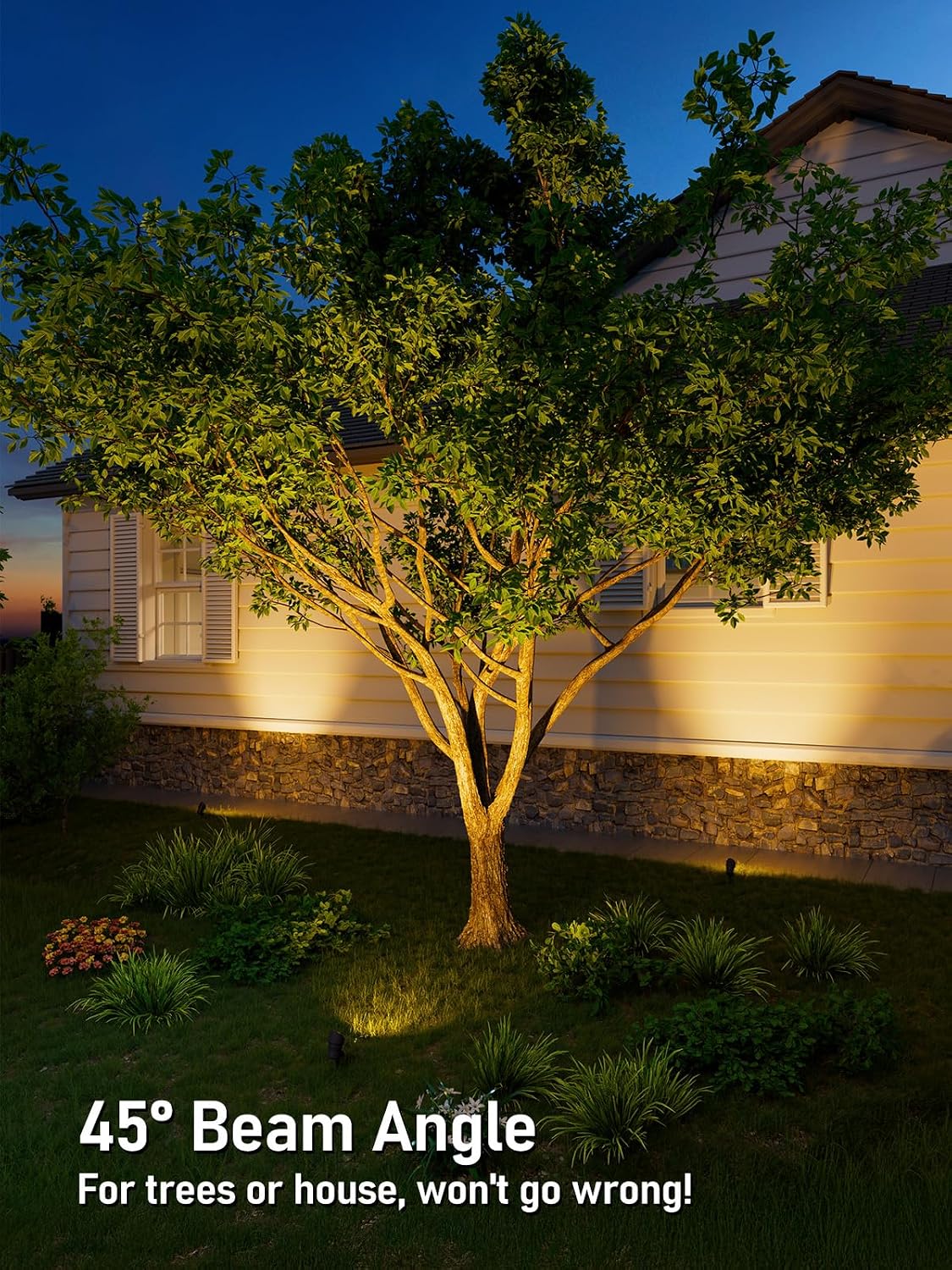 LEONLITE 12-Pack Low Voltage LED Landscape Spotlight, 5W 12V Pathway Lights Outdoor, CRI90, Aluminum Spot Lights for Garden, ETL Listed, IP65 Waterproof, 3000K Warm White, Oil Rubbed Bronze