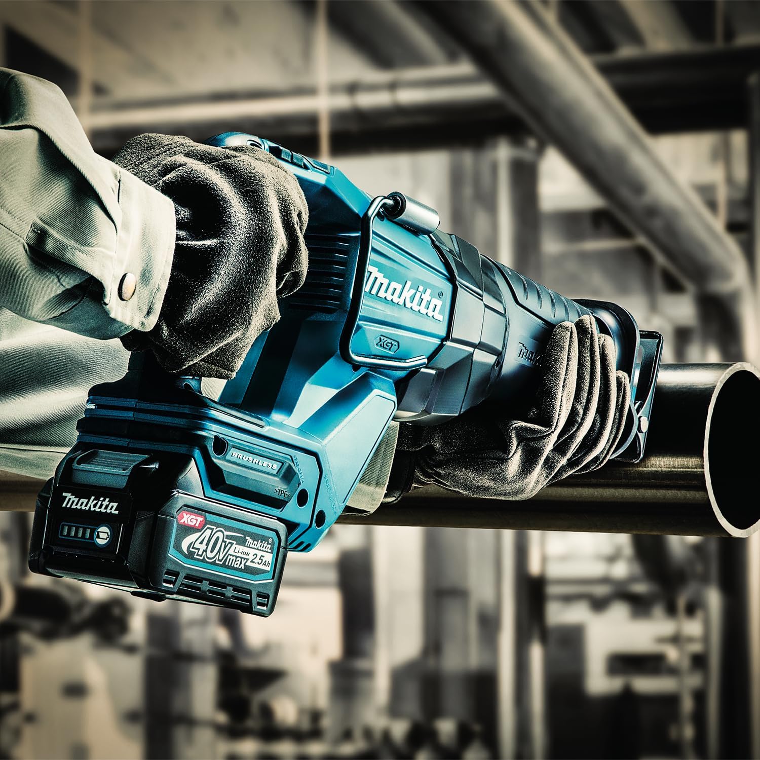 Makita JR001GM201 Cordless Reciprocating Saw 40 V Max. / 4.0 Ah 2 Batteries + Charger in Transport Case