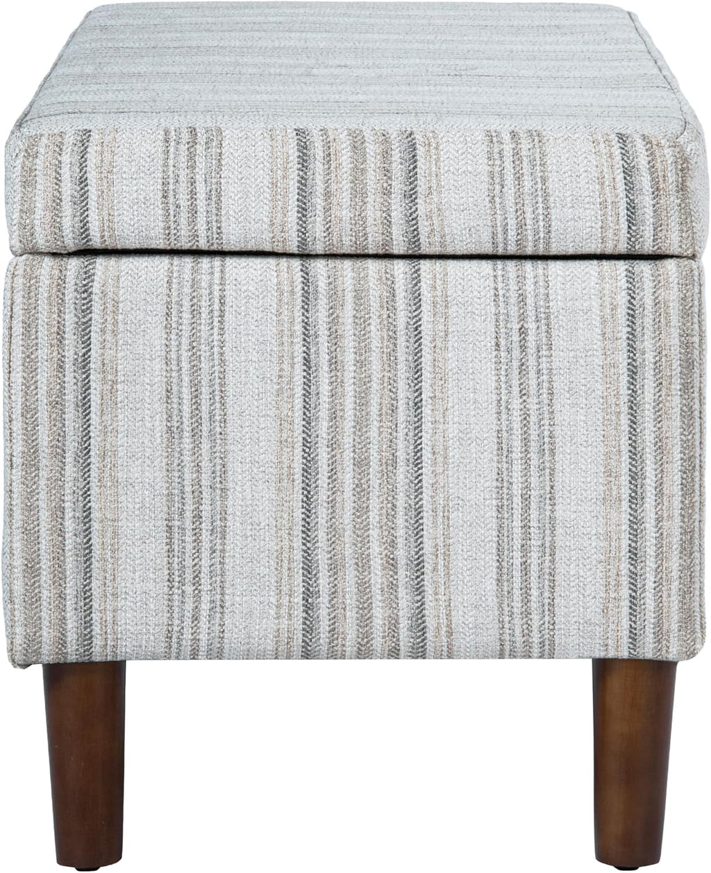 HomePop Malmo 36' Storage Bench - Gray Striped Pattern