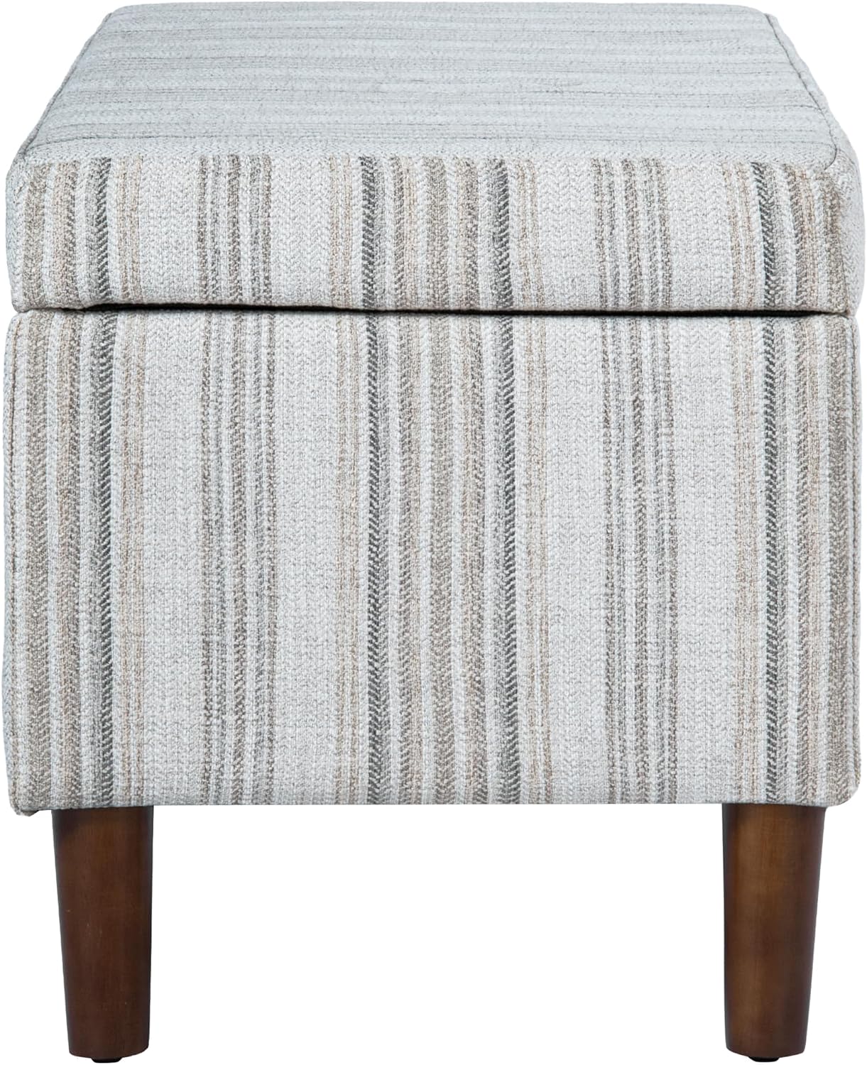 HomePop Malmo 36' Storage Bench - Gray Striped Pattern
