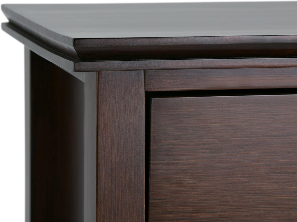 SIMPLIHOME Artisan Solid Wood 24 inch Wide Transitional-Style Bedside Nightstand Tables in Russet Brown for the Living Room and Bedroom (Set of 2)