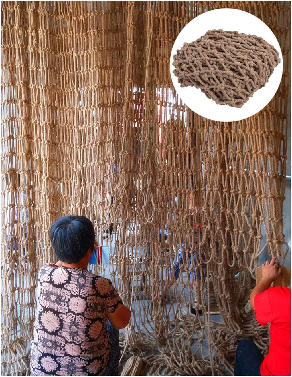 Heavy Duty Pet Climbing Rope Net Bird Toys Safety Netting for Children, Railing Protection, Plants Decoration, Cargo Net for Swingset & Treehouse(1 * 26m(3 * 85ft))