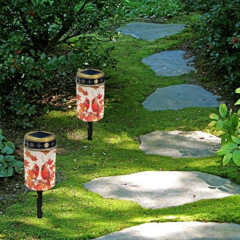 Thanksgiving Birds Solar Lights Outdoor Waterproof Solar Pathway Lights Set of 10 LED Solar Lantern Landscape Lighting for Yard Patio Solar Stake Lights Wall Light Auto On/Off