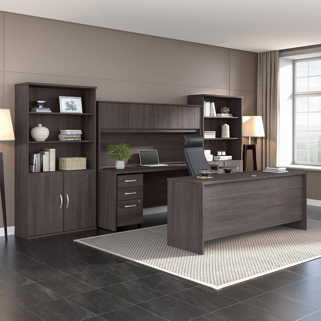 Bush Business Furniture Studio C 66W x 30D Office Desk in Storm Gray