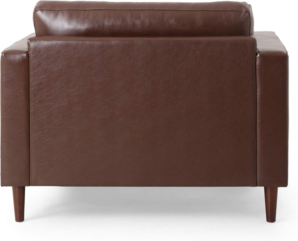 Christopher Knight Home Malinta Club Chair, Medium, Dark Brown + Espresso