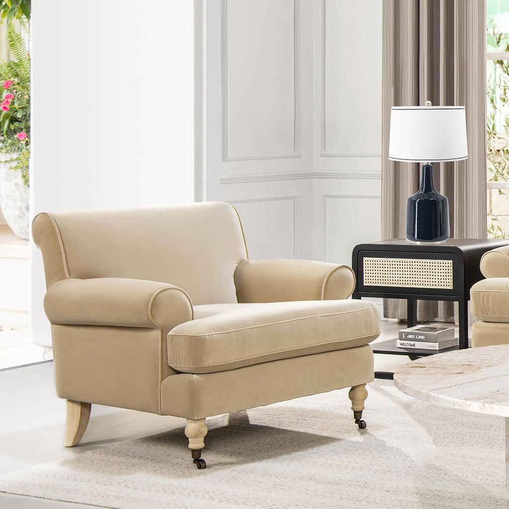Jennifer Taylor Home Alana Lawson Large Comfortable Living Room Accent Chair