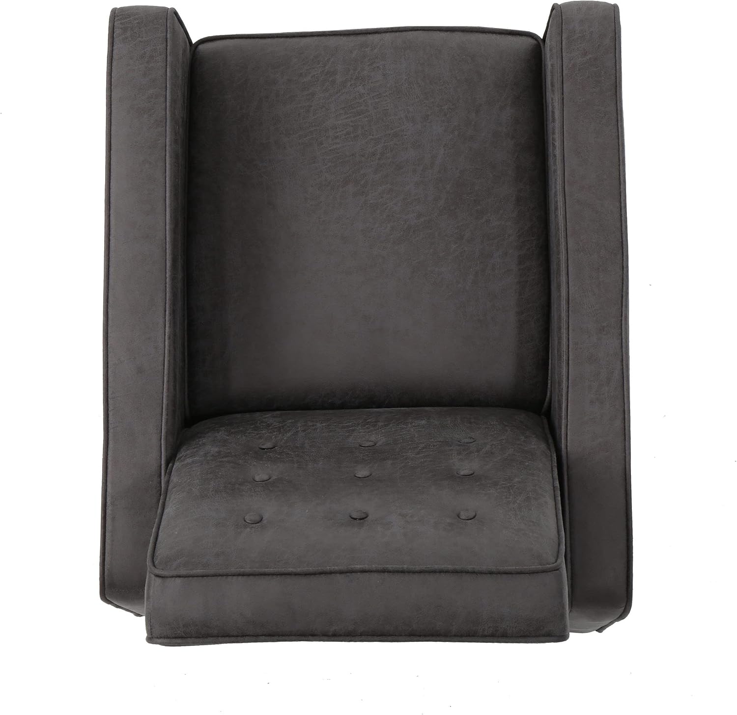 Christopher Knight Home Mervynn Mid-Century Modern Microfiber Recliner, Slate / Dark Espresso