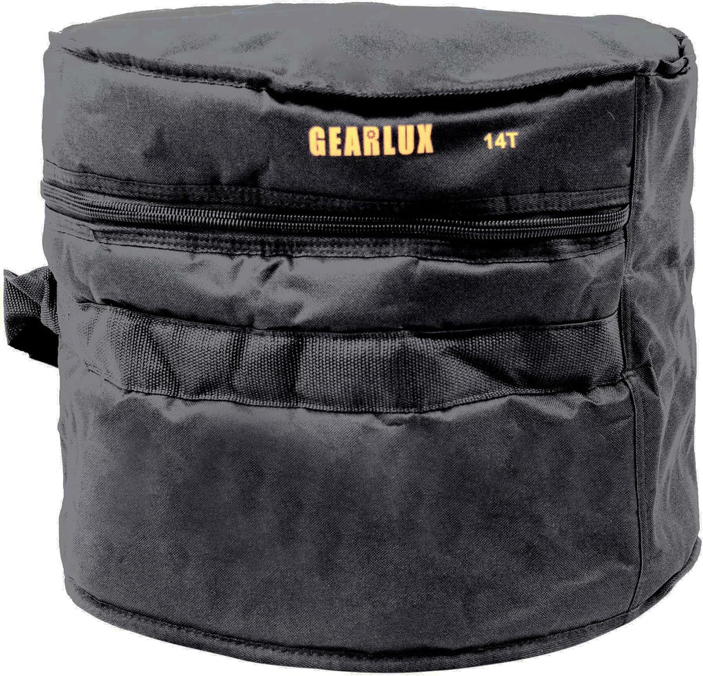 Gearlux 5-Piece Drum Bag Set with 10mm Padding for 10' Tom, 12' Tom, 14' Tom, 14' Snare, and 20' Bass Drum