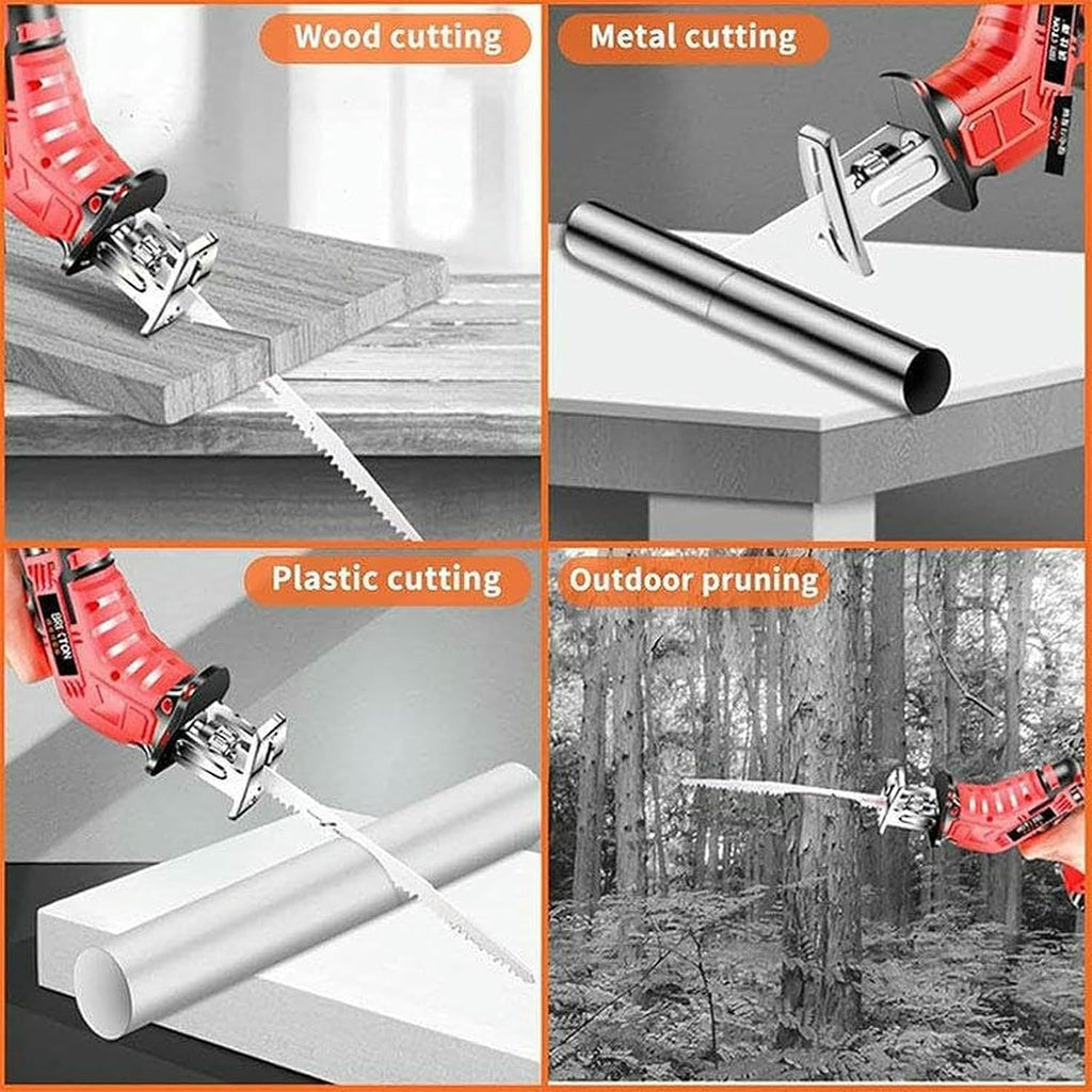 Cordless Electric Bone Saw,Cordless Professional Butcher Reciprocating Saw - Battery Powered for Commercial and Home Use,Quick Cutting of Meat,Bones,Wood