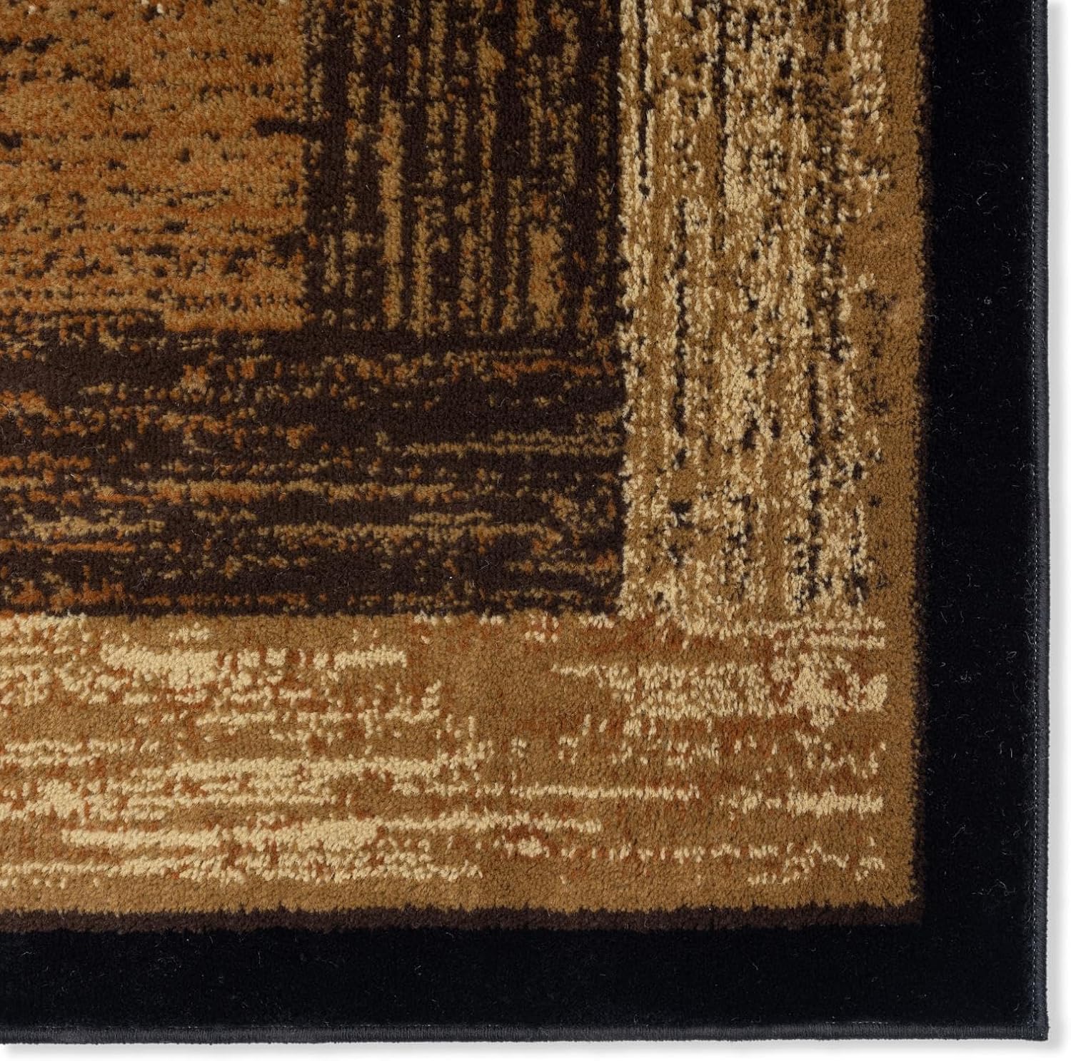 Home Dynamix Royalty Vega Contemporary Geometric Runner Area Rug, Black/Beige, 1'9'x7'2'