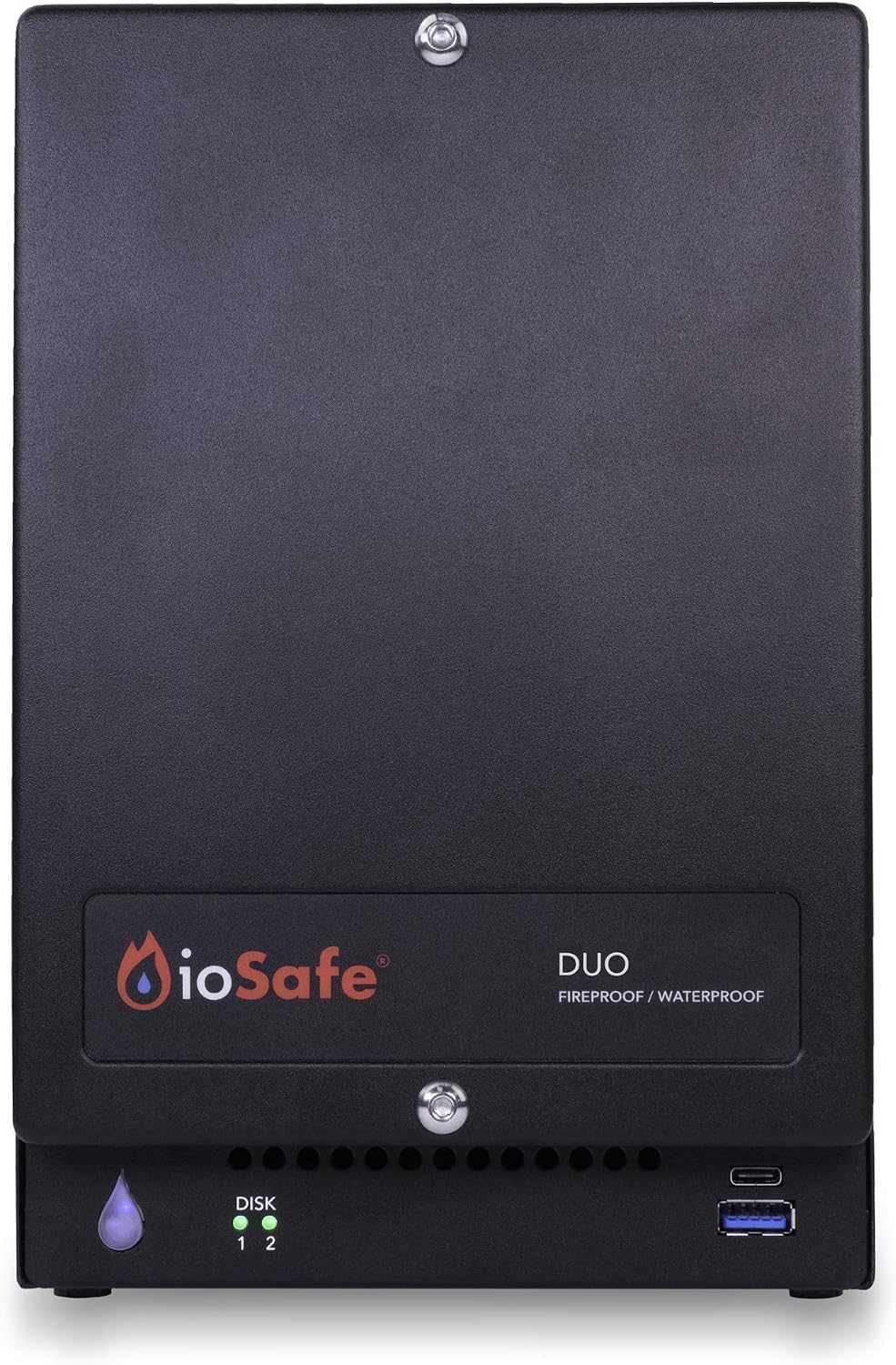 ioSafe Duo RAID 1 USB 3.2 Fireproof/Waterproof Desktop Hard Drive (16TB (2x8TB))