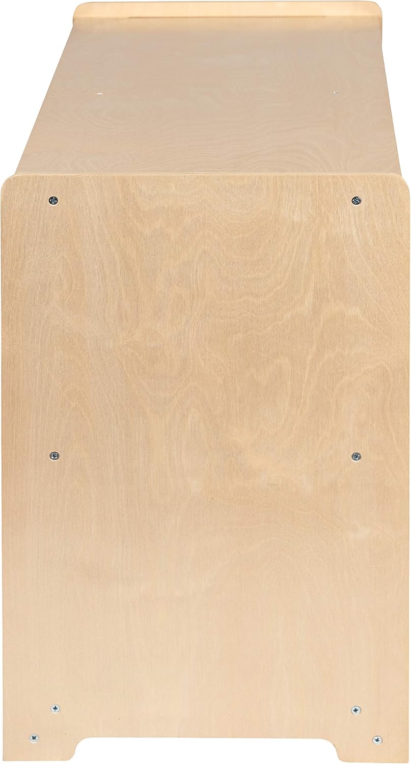 Flash Furniture Hercules Series Wooden 5-Section Classroom Storage Cabinet, School Classroom Storage Cabinet with 5 Cubbies, 24'H x 36'L, Natural