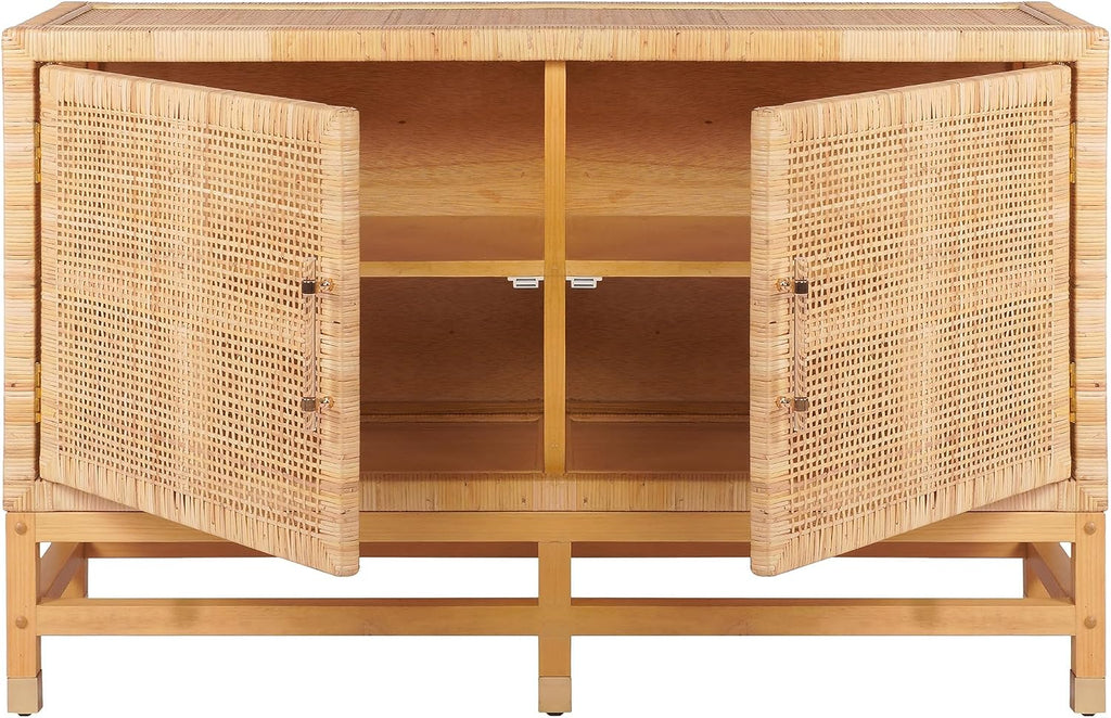 Tov Furniture Amara Natural Woven Rattan Buffet